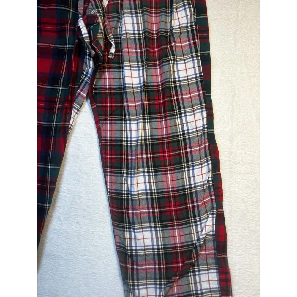 Polo Ralph Lauren Mens‎ Medium Cotton Lounge Pajama Red Plaid Pants